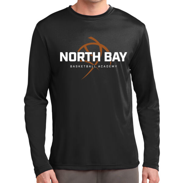 NBBA - Black Long Sleeve PosiCharge Competitor Tee Thumbnail