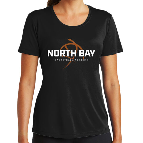 NBBA - Ladies Black PosiCharge Competitor Tee Thumbnail