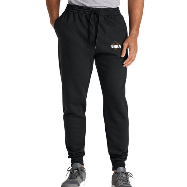 NBBA - Ultimate Black Unisex CVC Ring Spun Pocket Jogger Thumbnail