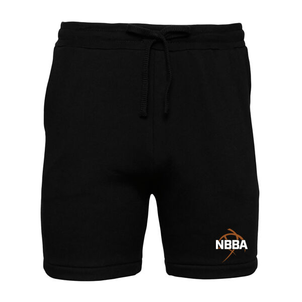 NBBA - Unisex Black Sponge Fleece Sweatshort Thumbnail