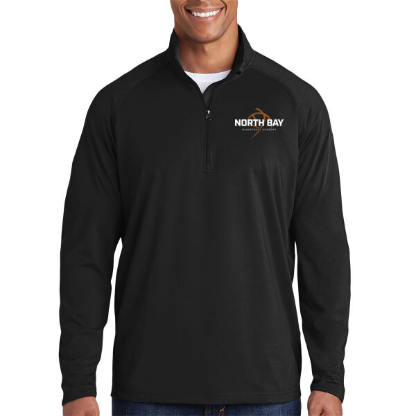 NBBA - Black Sport Wick Stretch 1/4 Zip Pullover Thumbnail