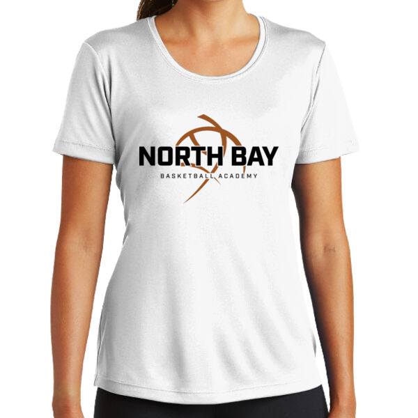 NBBA - Ladies White PosiCharge Competitor Tee Thumbnail