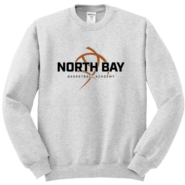NBBA - White NuBlend Crewneck Sweatshirt Thumbnail